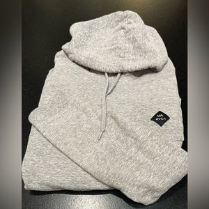 RVCA Heathered Grey Chest Pocket Hoodie